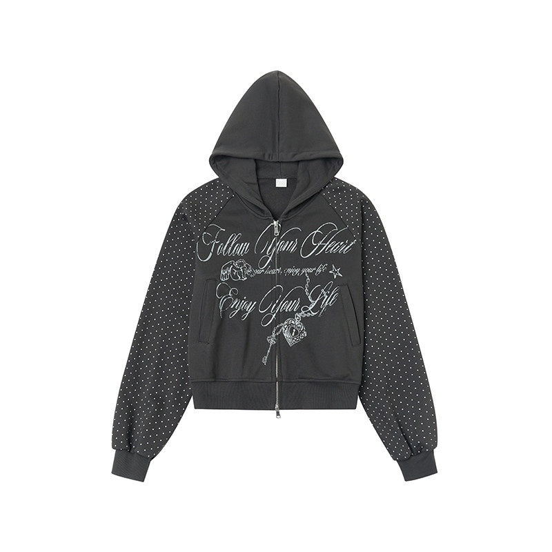 atrandom_Dark_Gray_Dot_Patch_Plastisol_Lettering_Raglan_Women&