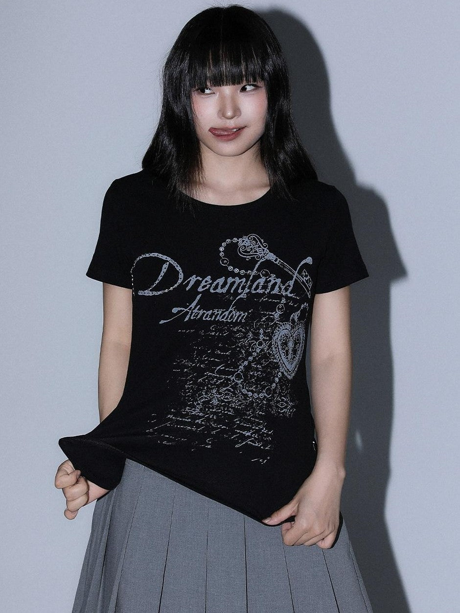 atrandom Dreamscape Print Rhinestone Women&