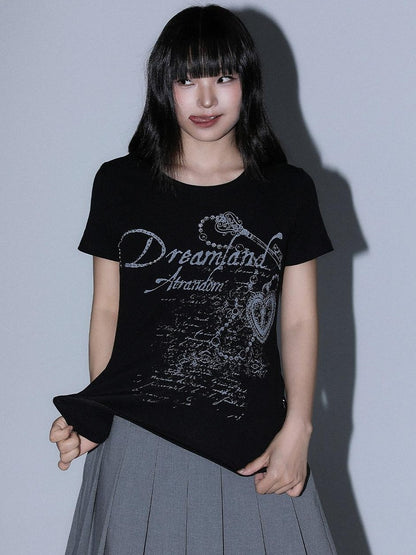 atrandom Dreamscape Print Rhinestone Women&