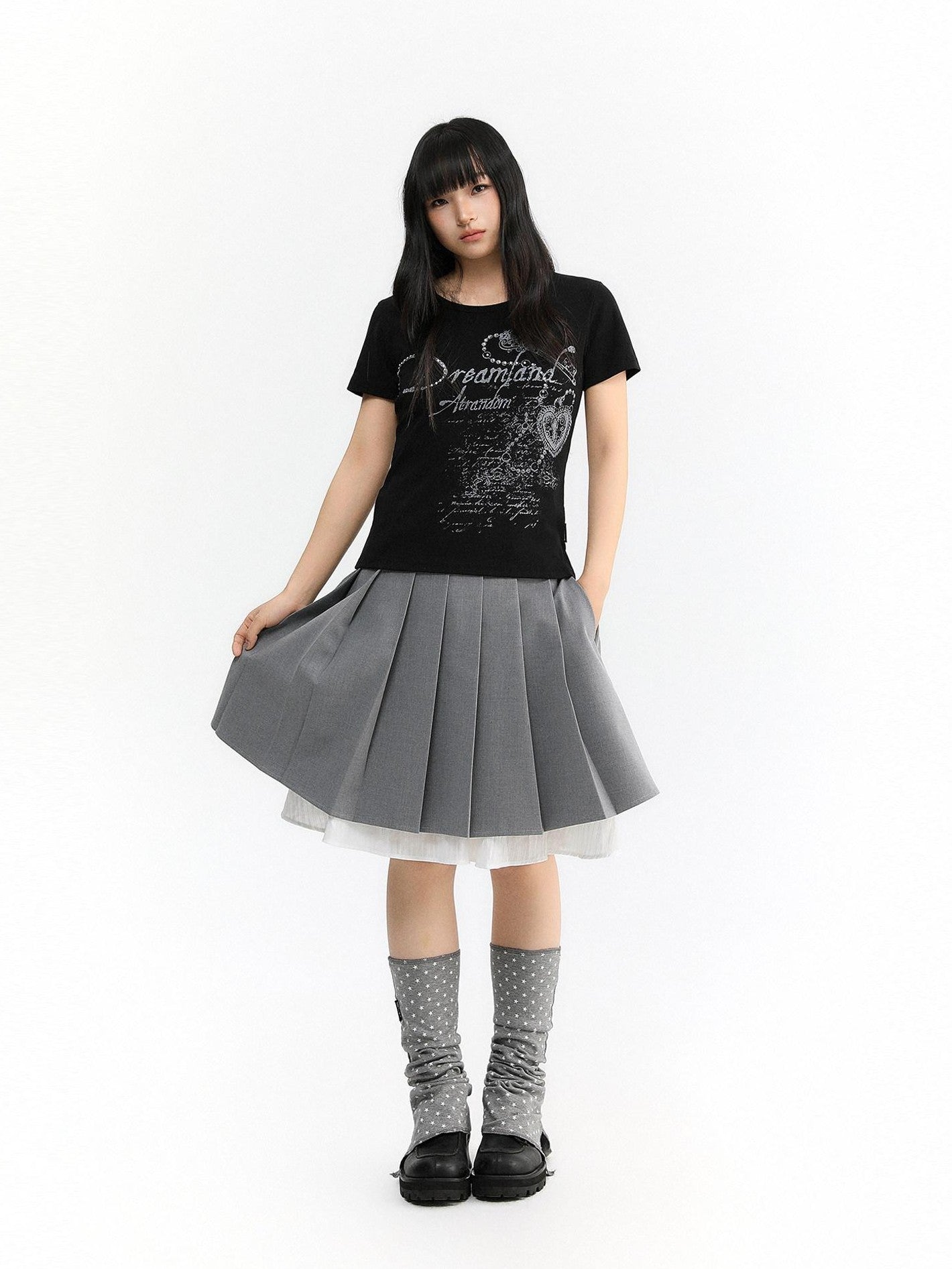 atrandom Dreamscape Print Rhinestone Women&