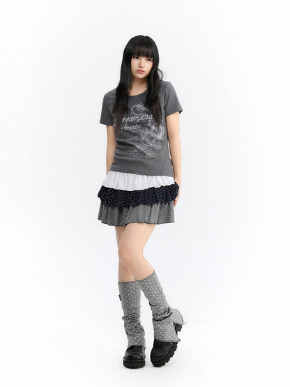 atrandom Dreamscape Print Rhinestone Women&
