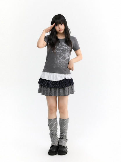 atrandom Dreamscape Print Rhinestone Women&