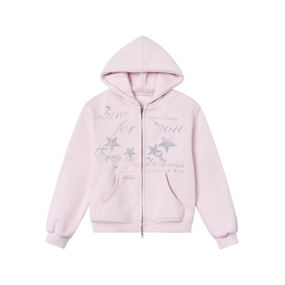 atrandom_Embroidered_Print_Two_Way_Zip_Hooded_Women&