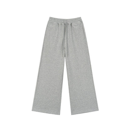 atrandom_Gray_Drawstring_Elastic_Waist_Terry_Women&