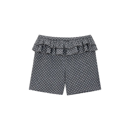 atrandom_Gray_Polka_Dot_Ruffle_Girlish_Women&