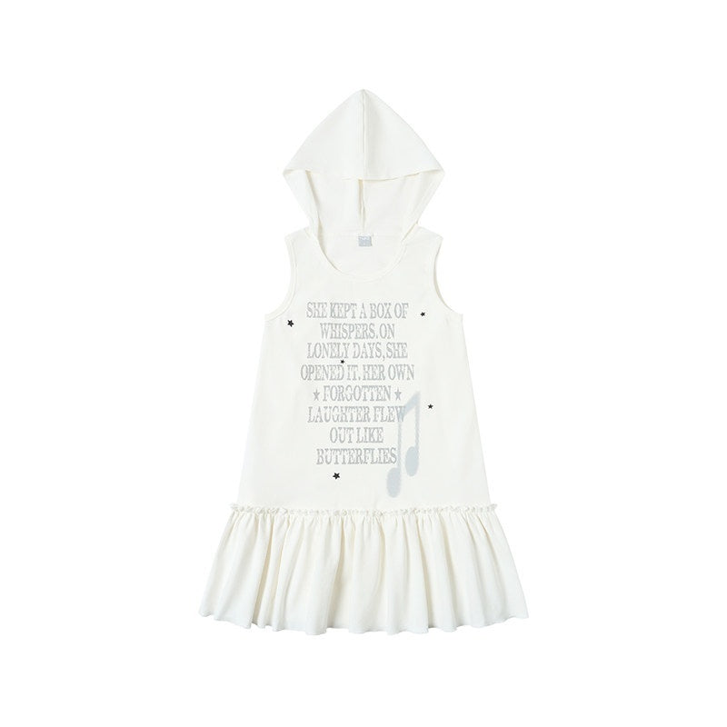 atrandom_Gray_Text_Print_Hooded_Sleeveless_Women&