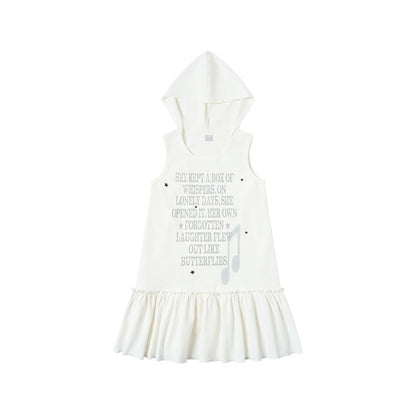 atrandom_Gray_Text_Print_Hooded_Sleeveless_Women&