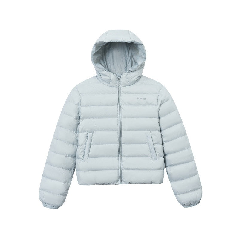 atrandom_Hooded_Windproof_Drawcord_Waist_White_Duck_Down_Women&