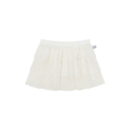 atrandom_Jacquard_Lace_Bow_Short_Layered_A_Line_Women&