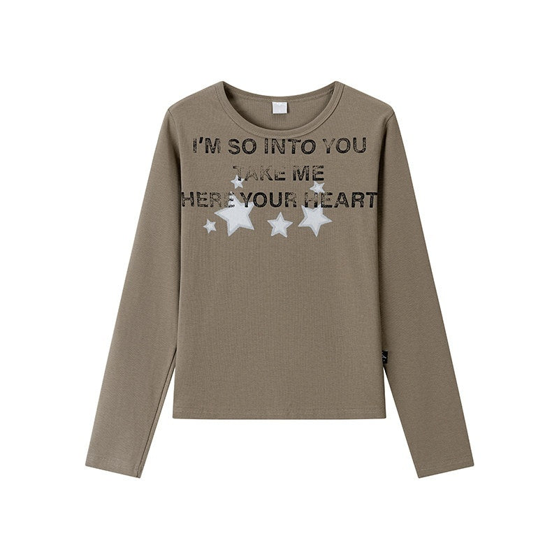 atrandom_Pickle_Green_Vintage_Text_Star_Print_Women&