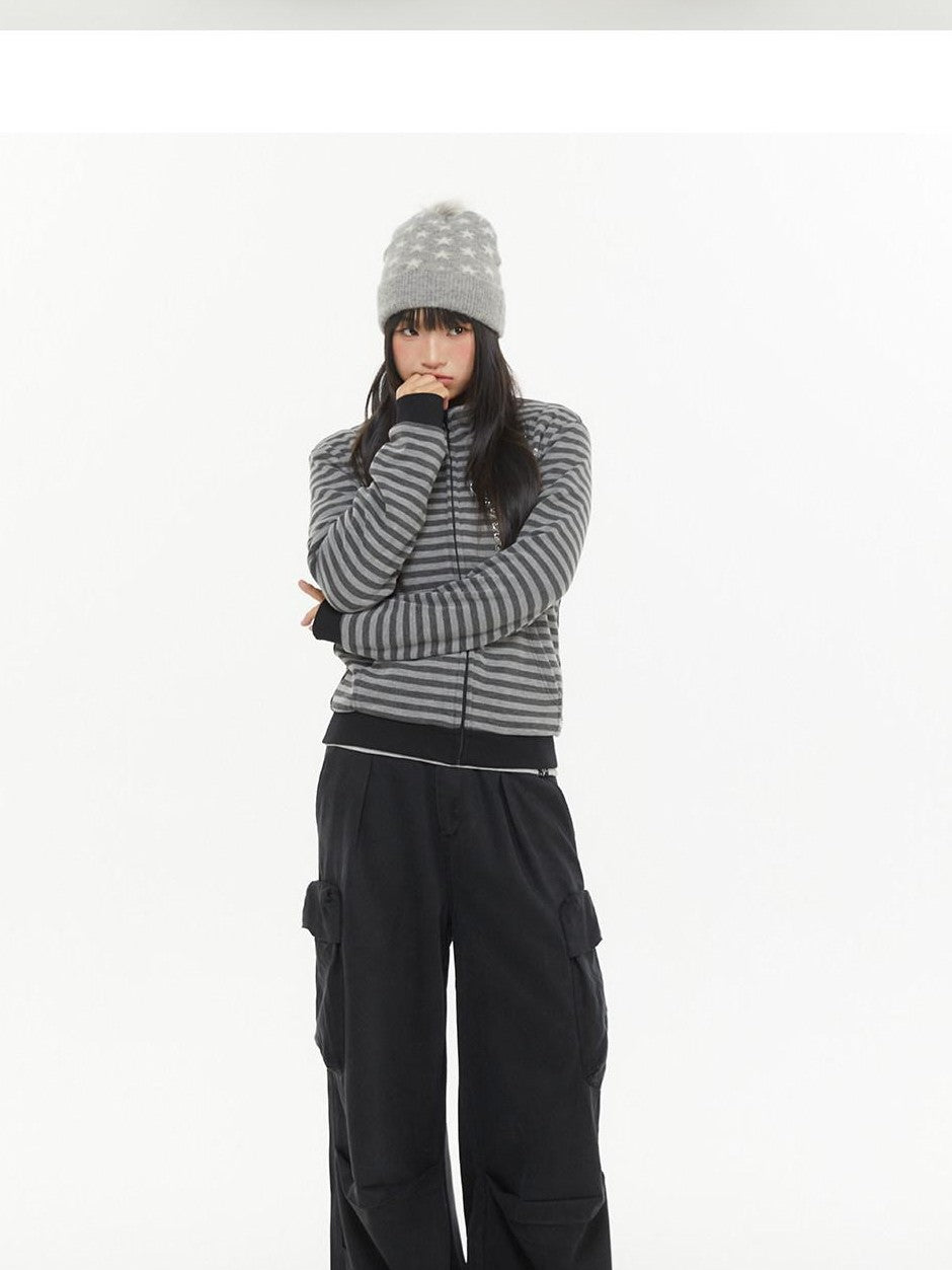 atrandom Pleated Multi Pocket Washed Cargo Women&