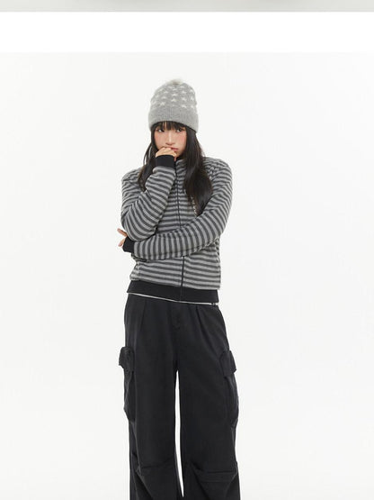 atrandom Pleated Multi Pocket Washed Cargo Women&