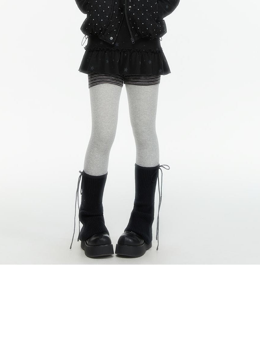 atrandom Polka Dot Embroidered Detachable Hood Faux Fur Collar Women&