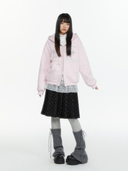 atrandom Polka Dot Pleated Layered Women&
