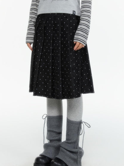 atrandom Polka Dot Pleated Layered Women&