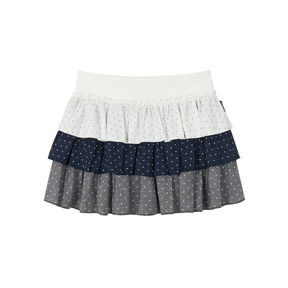 atrandom_Polka_Dot_Spliced_Pleated_Elastic_Waist_Women&