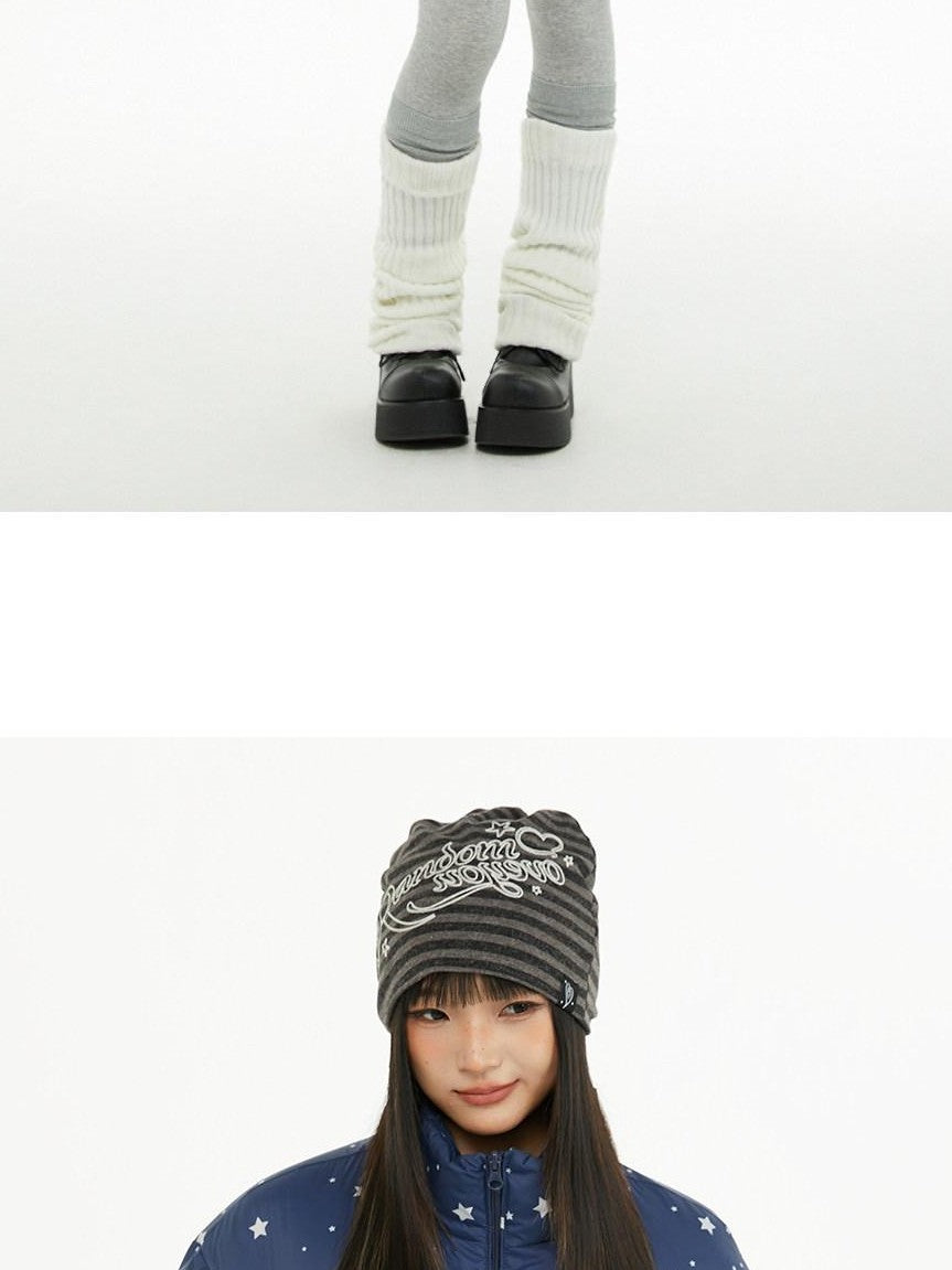 atrandom Puffer Embroidered Star Print Women&