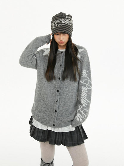 atrandom Relaxed Star Jacquard Crewneck Knit Women&