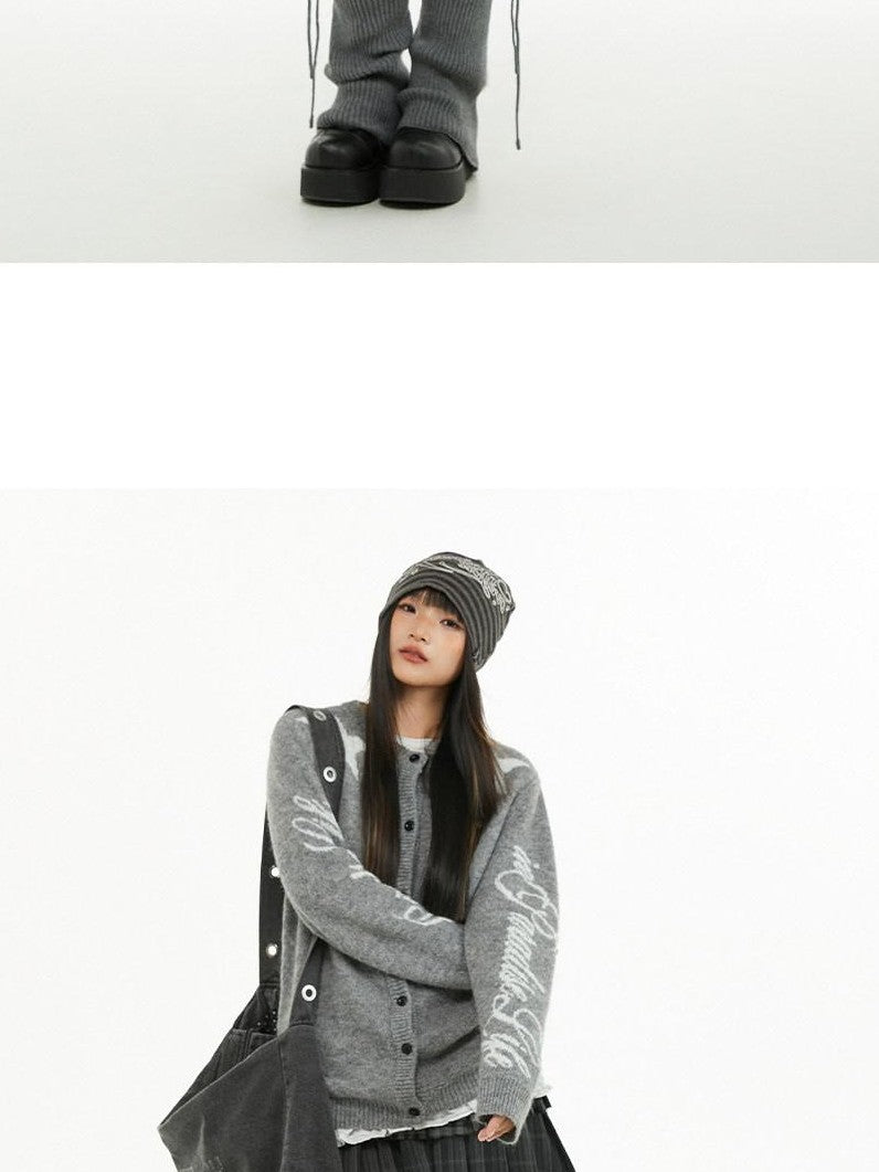 atrandom Relaxed Star Jacquard Crewneck Knit Women&