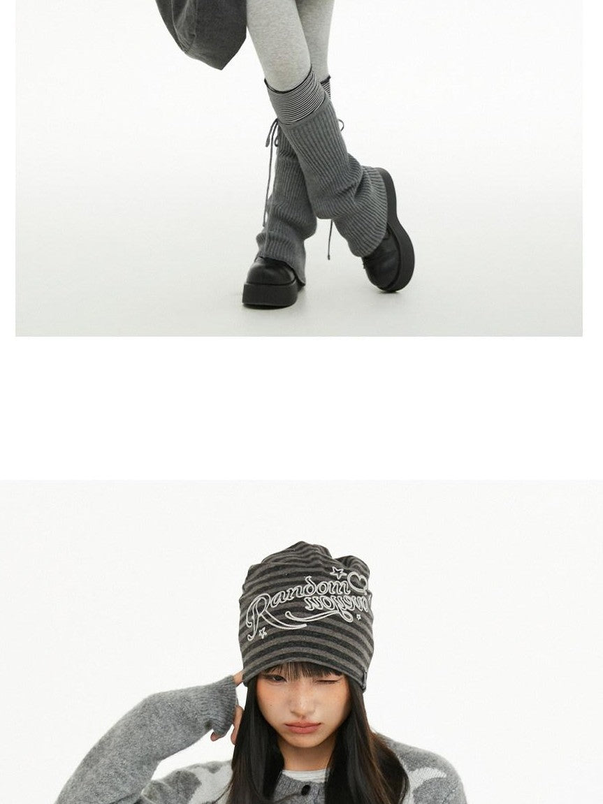 atrandom Relaxed Star Jacquard Crewneck Knit Women&