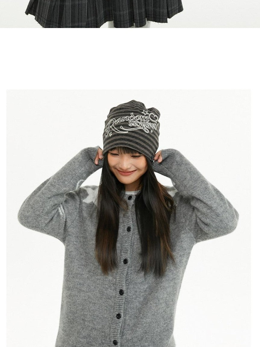 atrandom Relaxed Star Jacquard Crewneck Knit Women&