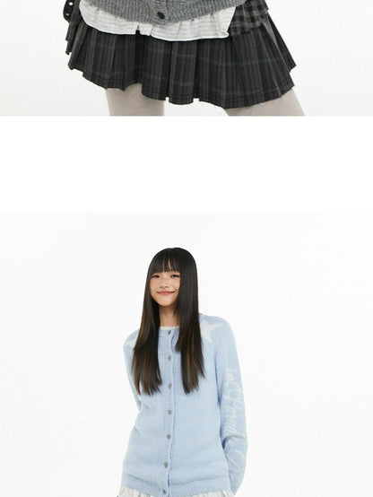 atrandom Relaxed Star Jacquard Crewneck Knit Women&