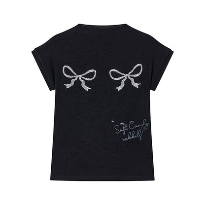 atrandom_Sequin_Embroidered_Bow_Print_Mock_Neck_Women&
