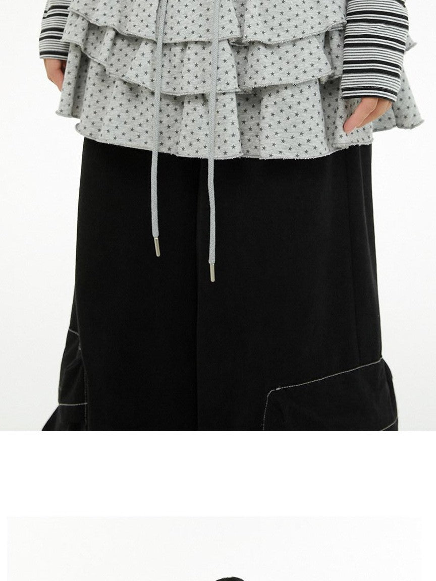 atrandom Star Print Pleated Women&