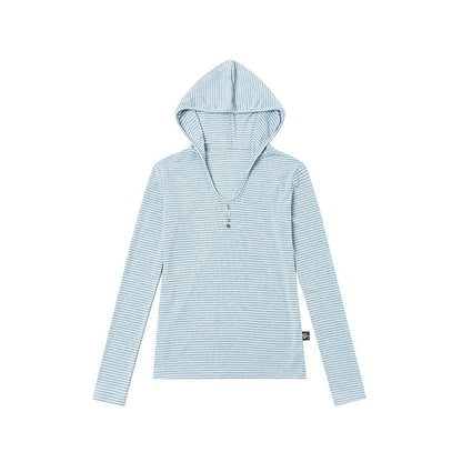 atrandom_Striped_Hooded_Button_Knit_Women&