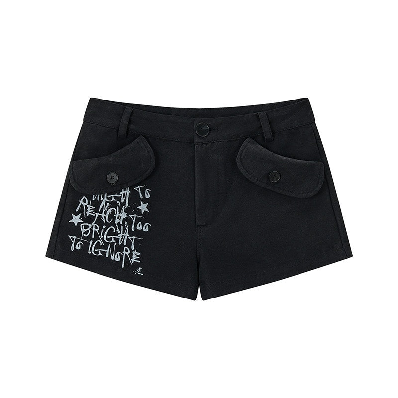 atrandom_Text_Print_Pockets_Workwear_Straight_Women&