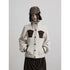 INDULGE Apricot Cotton Blend Loose Stand Collar Pocket Cardigan Girls Sweatshirts