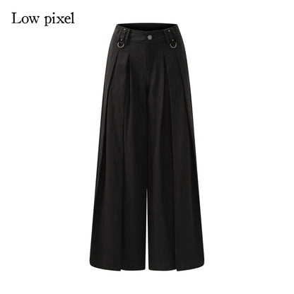 Low_pixel_Pleated_Low_Waist_Relaxed_Cotton_Blend_Black_Women_Wide_Leg_Pants_MISSTT