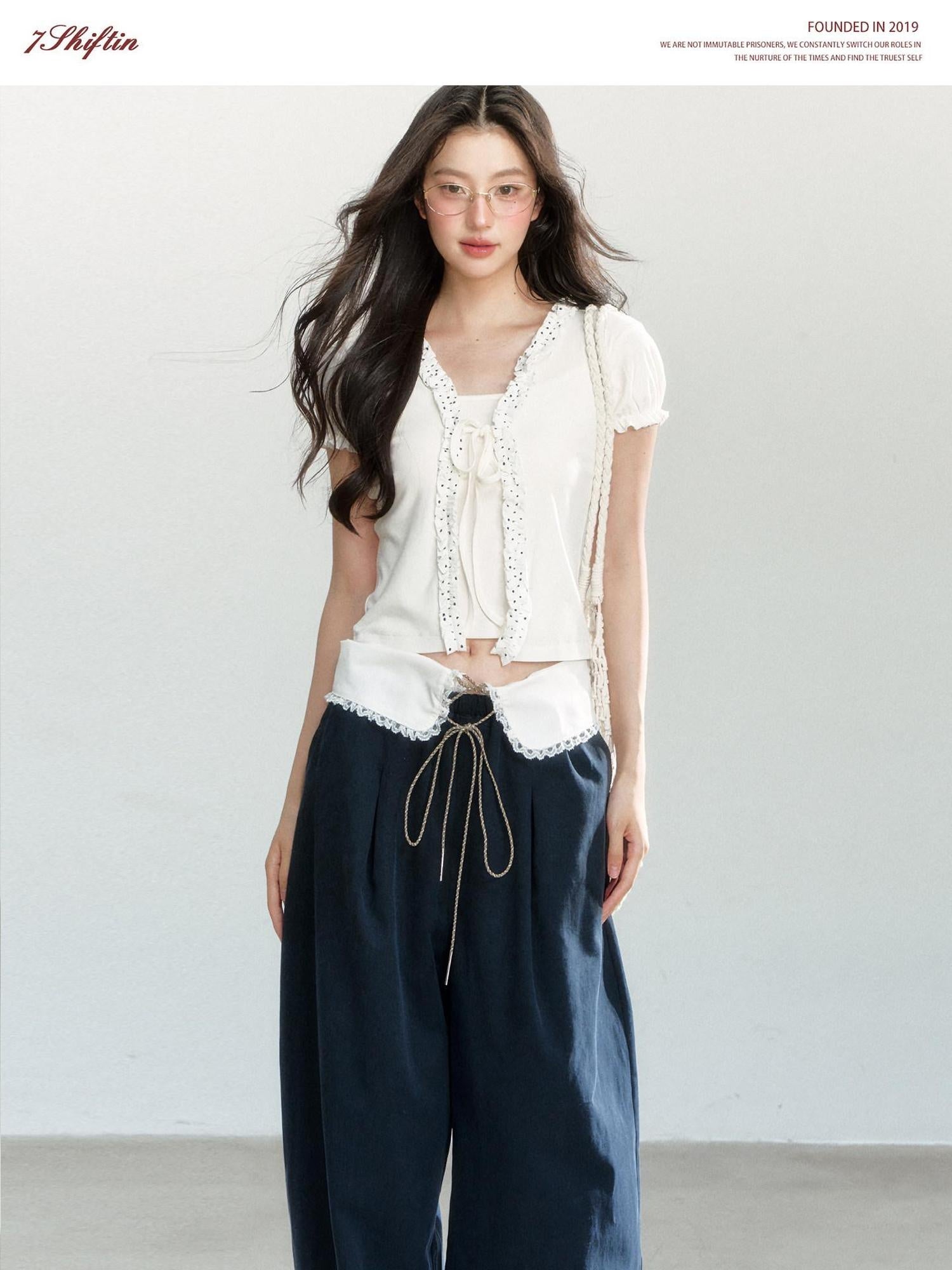 7Shiftin Soft Stretch Viscose Slim Waist Short Sleeve Women Cropped Tee Basic Crop Tops