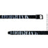 The NeverMore Sleek Black Printed Pu Pin Buckle Slim Women Adjustable 107Cm Faux Leather Belts