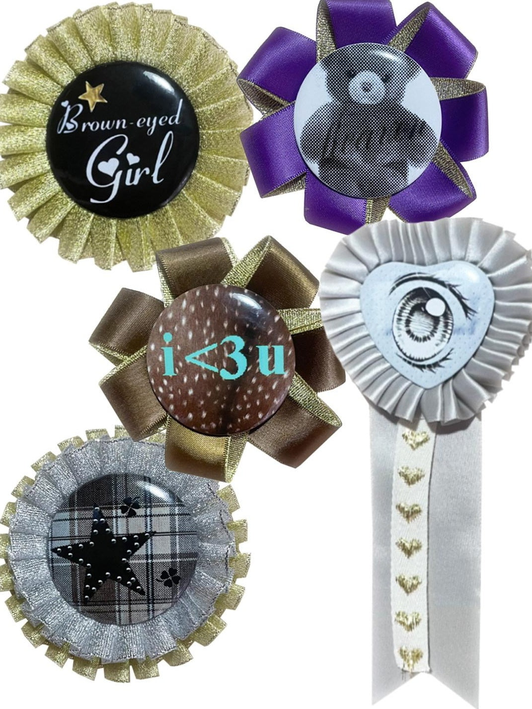 nit alcove Elegant Lace Trim Floral 8Cm Round Badge Brooch Set Pins For Bags Accessories