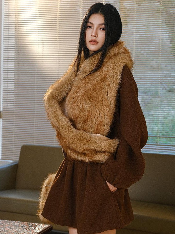 FU FRESH UP Youthful Loose Jacket Bubble Hem Women&