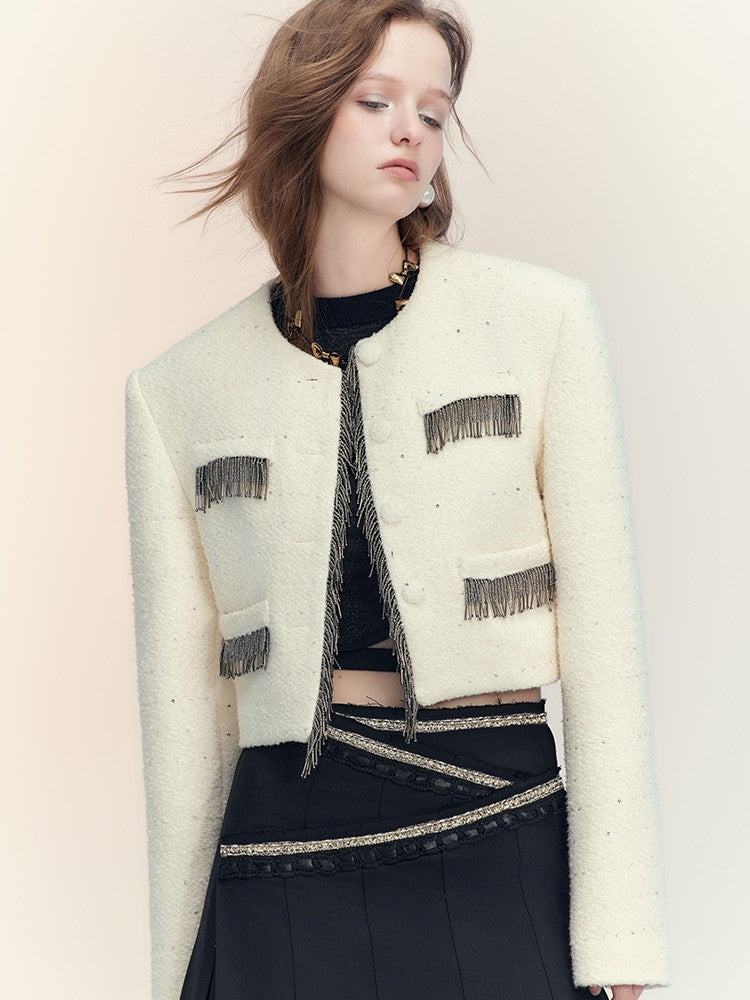 AnnoMundi Sequin Textured Boucle Two Piece Women&