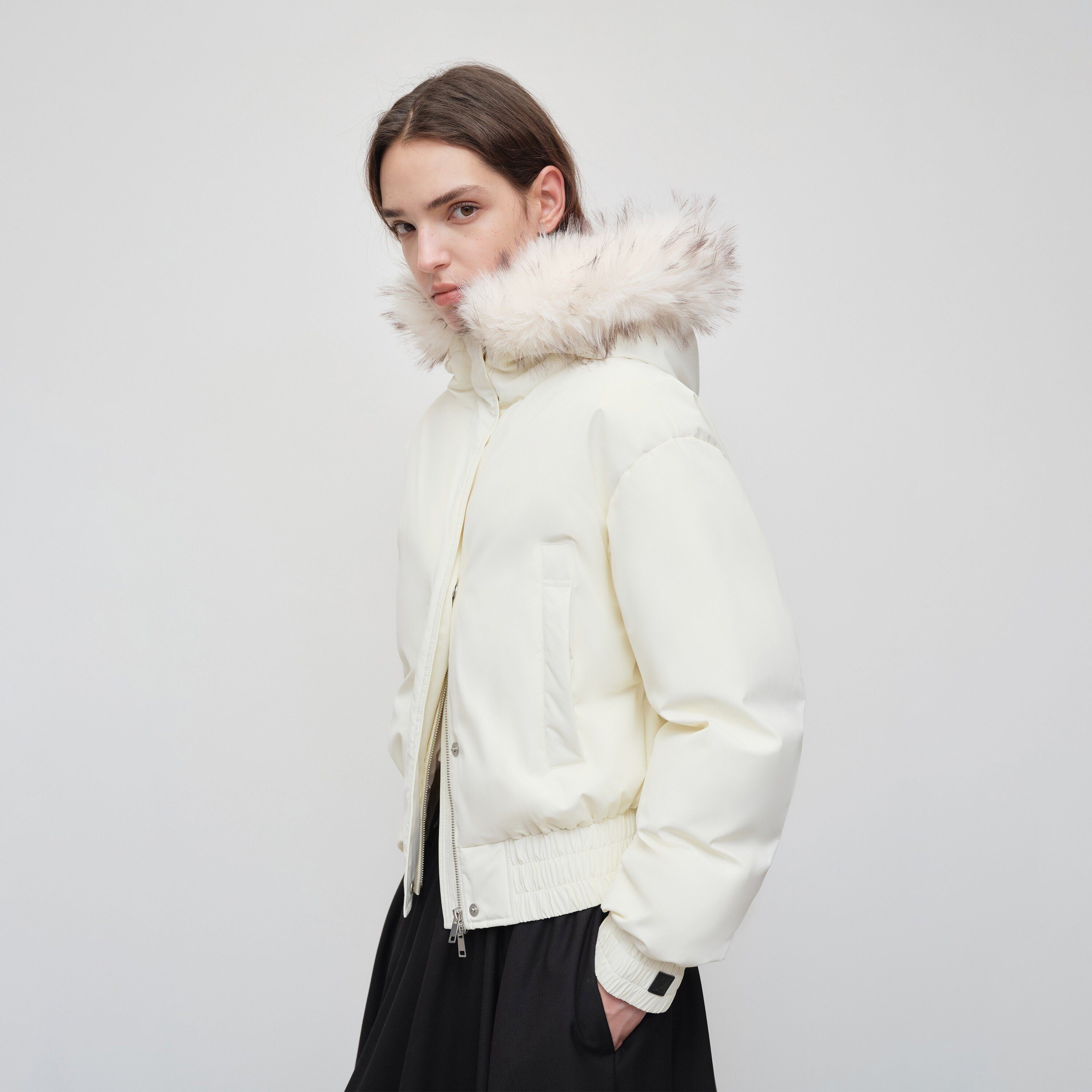 RUN_TO_THE_FUTURE_90_Percent_White_Duck_Down_Short_Straight_Women_Detachable_Hood_Fur_Down_Jackets_MISSTT