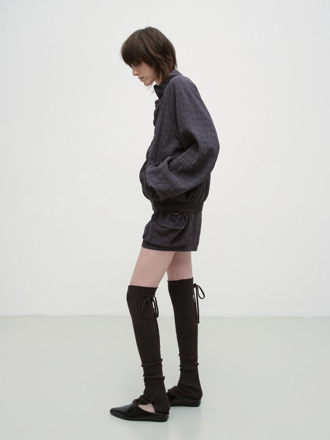 RUN TO THE FUTURE Soft Viscose Blend High Tube Minimal Over The Knee For Women Solid Leg Warmers