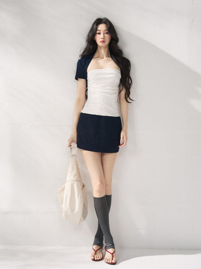 7Shiftin Ensemble chic à taille haute composé d&