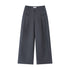 RUN TO THE FUTURE Minimalist Original Low Waist Women High Gray Poly Viscose Wide-Leg Pants