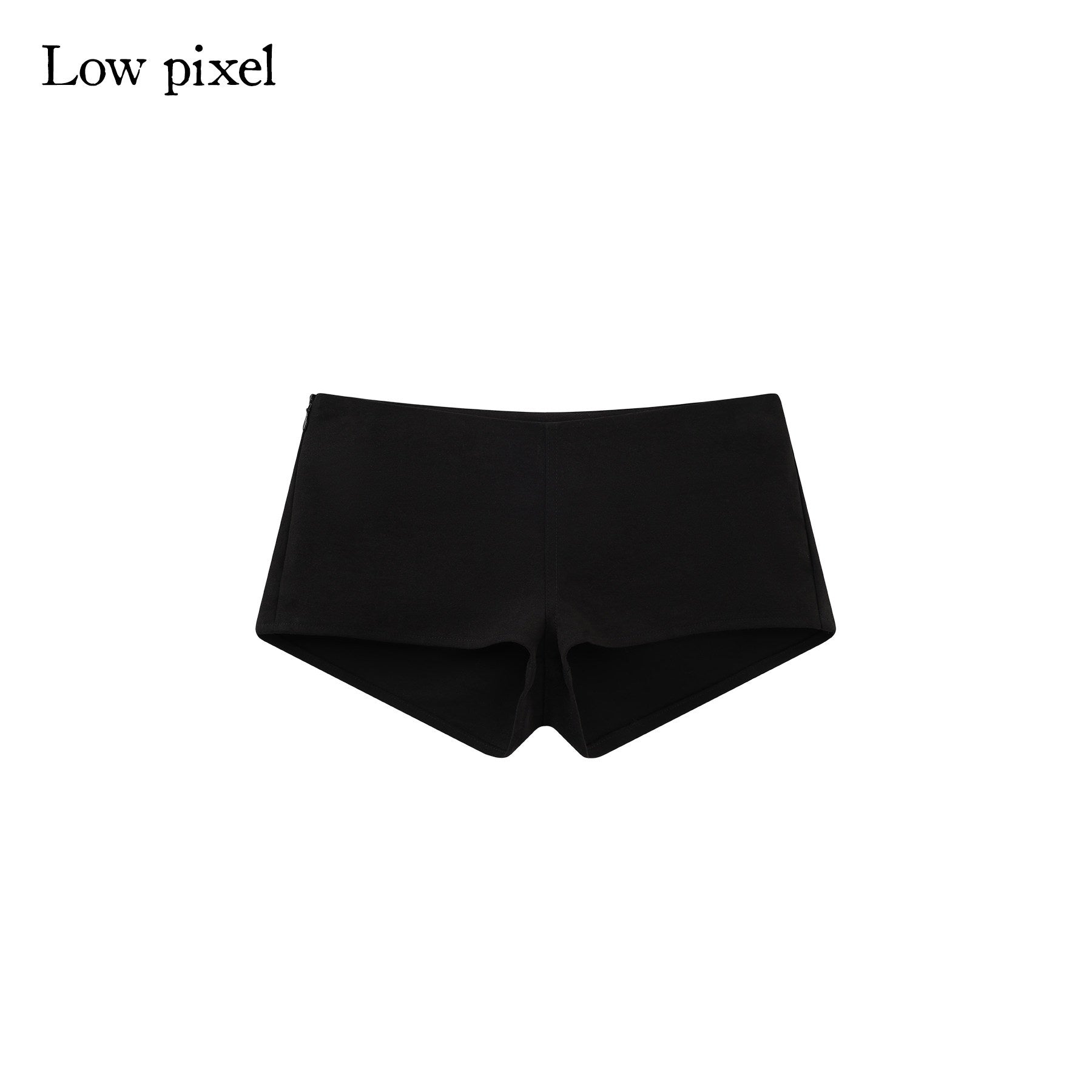 Low_pixel_Stretch_Low_Waist_Button_Fly_Slim_Straight_Casual_Women_Cotton_Denim_Shorts_MISSTT