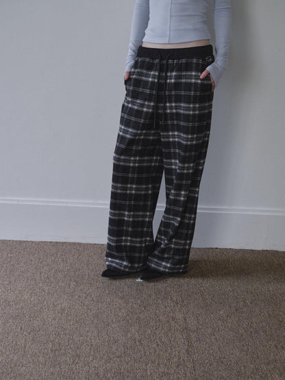 DKZ OFFICIAL Black Plaid Pockets Women&