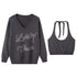 DIDDI_MODA_Colorblock_One_Shoulder_Zipper_Women&