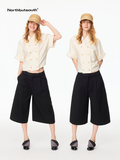 Northbutsouth Pearl Trim Pocket Straight Leg Relaxed Women&