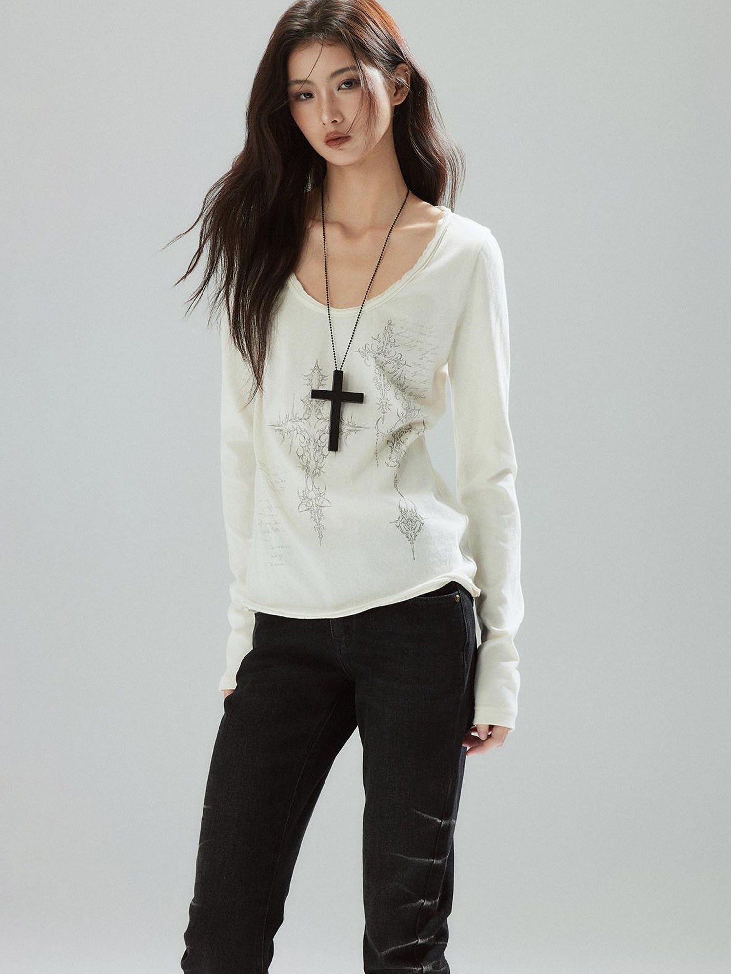 Low pixel Pleated Low Rise Black Micro Stretch Street Slim Everyday Straight Leg Jeans
