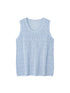 DIDDI MODA Loose Knit Vest With Bow Embroidery And Hollow Out