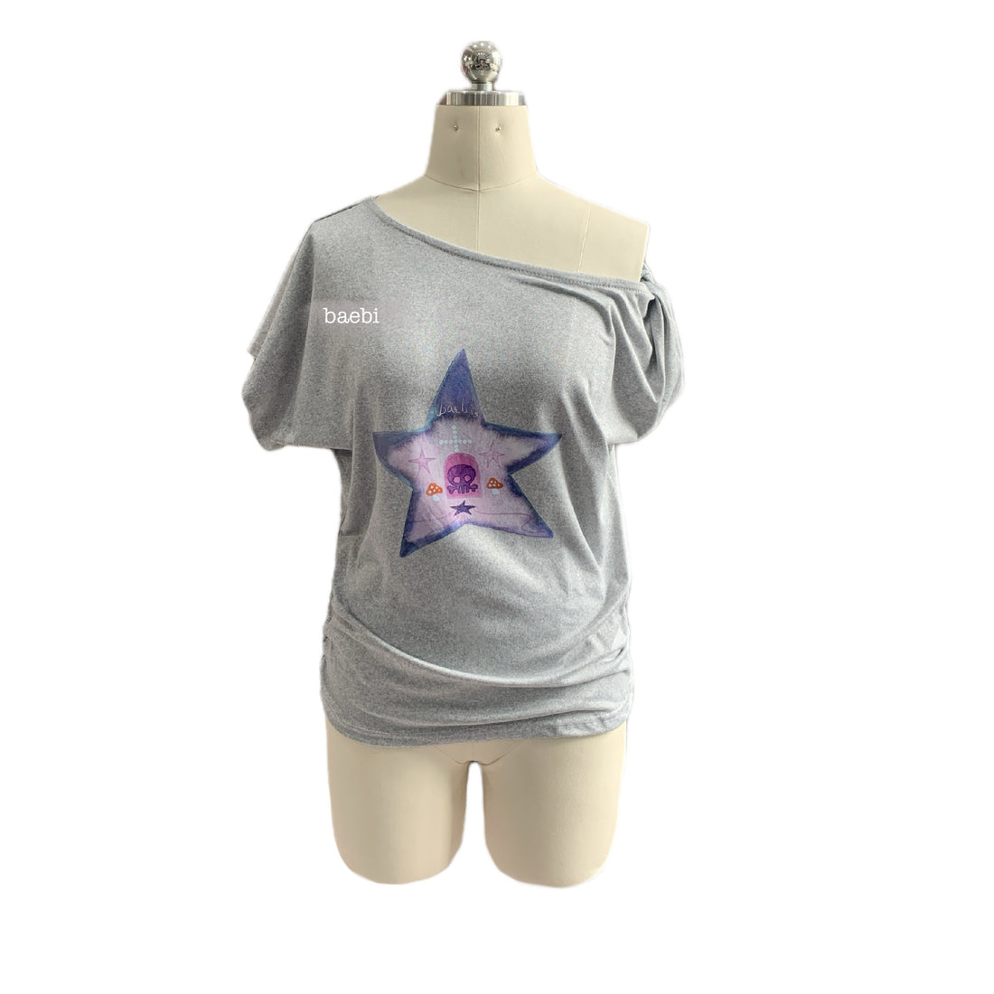 bae_bi_Asymmetric_Knot_Slanted_Neck_Star_Print_Women&