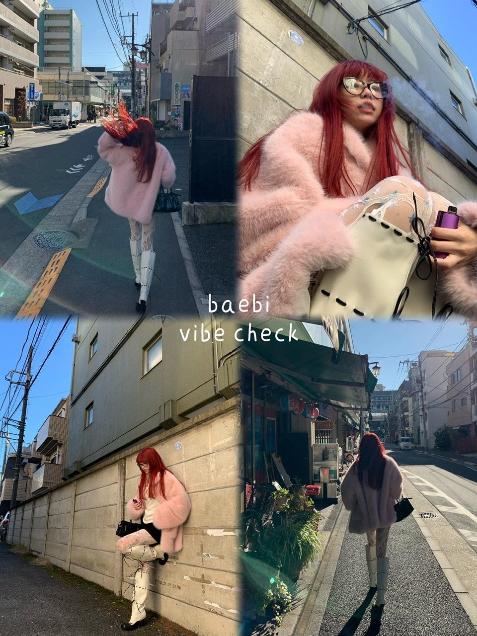 bae bi Blush Pink Oversized Mid Length Sweet Women&