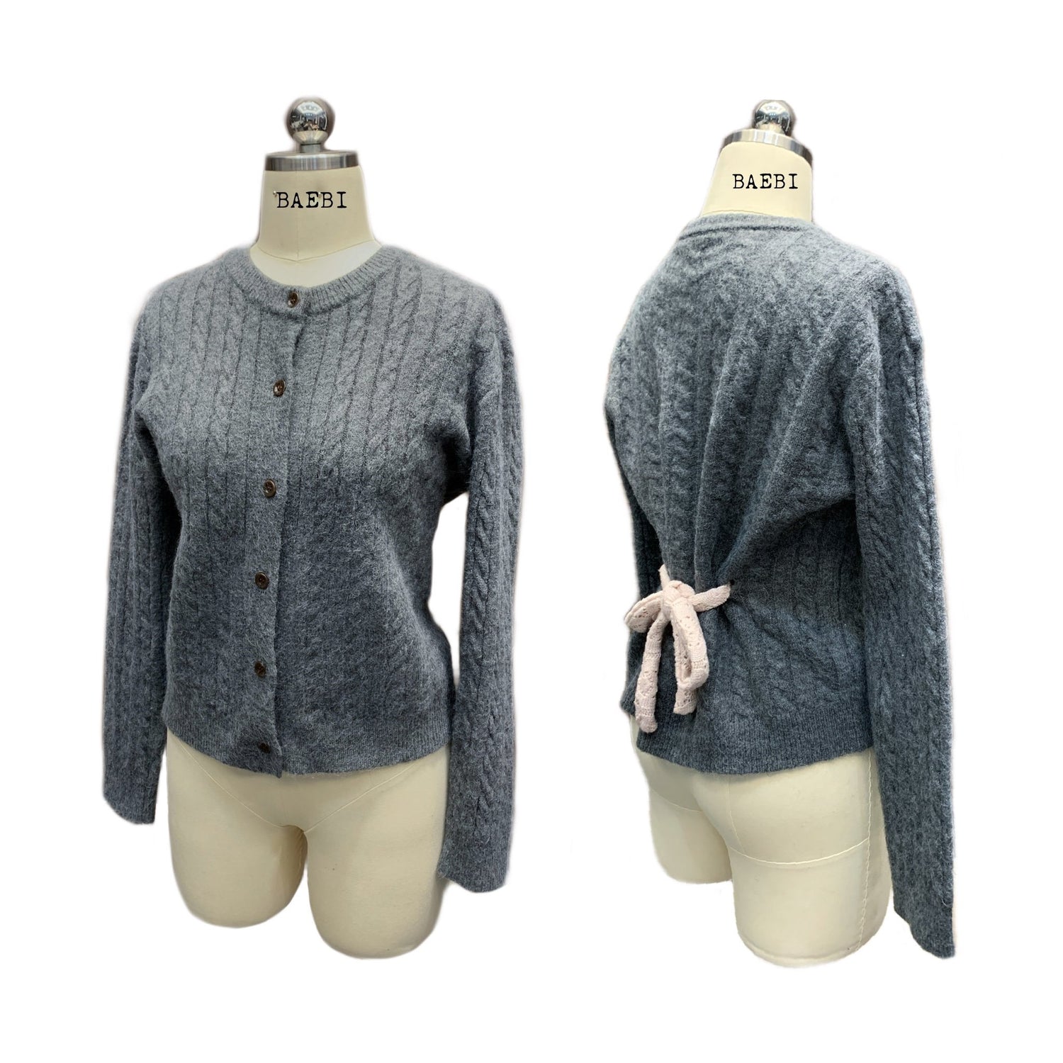 bae_bi_Cable_Knit_Bow_Tie_Waist_Cinch_Women&